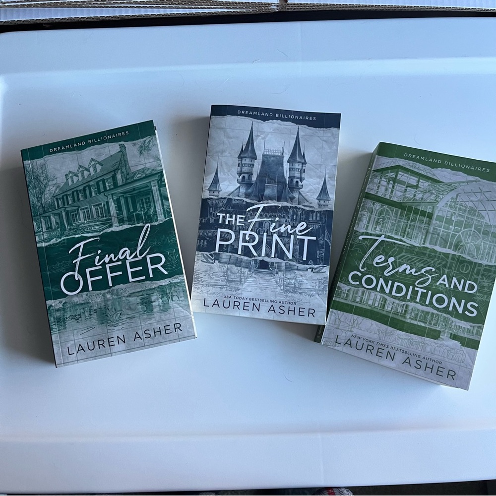 Lauren Asher Dreamland Billionaires series 3 book collection paperback